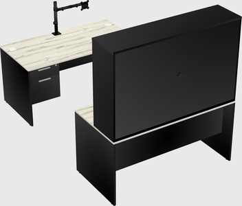 U-shaped desk
