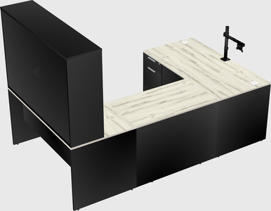 U-shaped desk