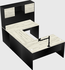U-shaped desk
