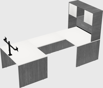 U-shaped desk