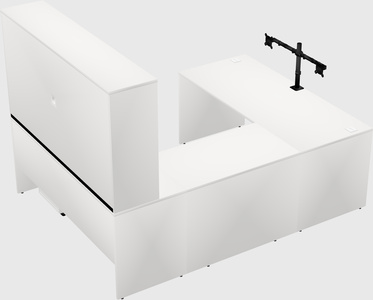 U-shaped desk
