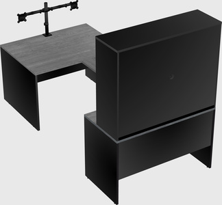 U-shaped desk