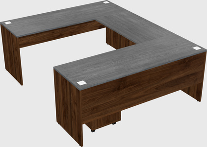 U-shaped desk