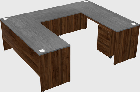 U-shaped desk