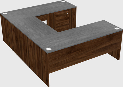 U-shaped desk