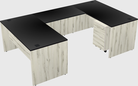 U-shaped desk