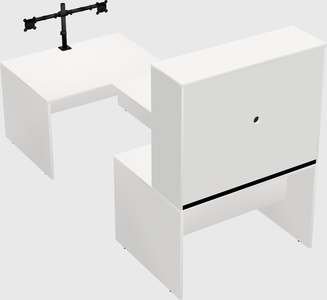 U-shaped desk