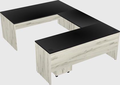 U-shaped desk