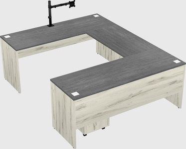 U-shaped desk
