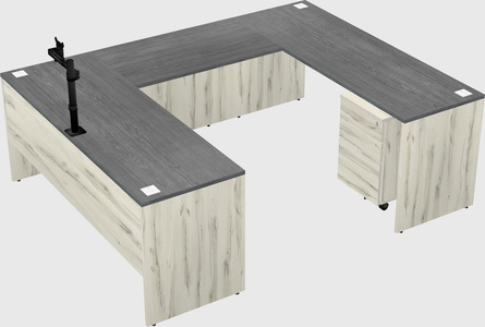 U-shaped desk