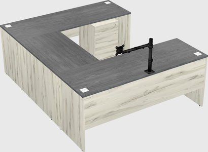 U-shaped desk