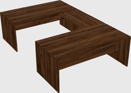 U-shaped desk