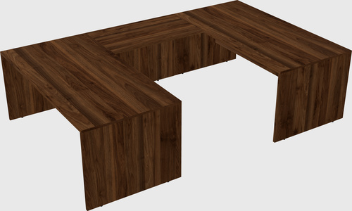 U-shaped desk