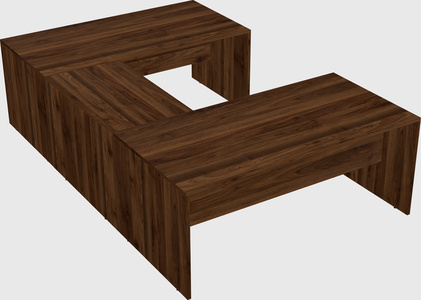 U-shaped desk