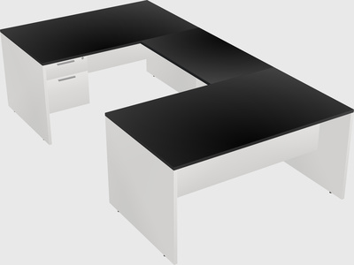 U-shaped desk