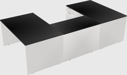 U-shaped desk