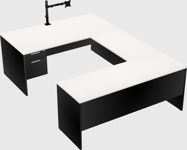 U-shaped desk