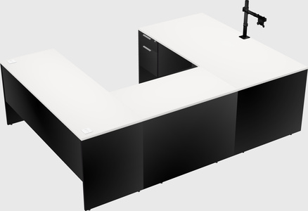 U-shaped desk