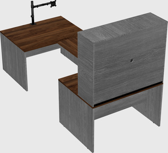 U-shaped desk