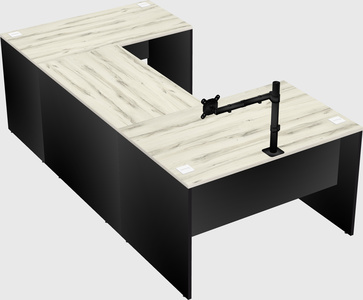 U-shaped desk