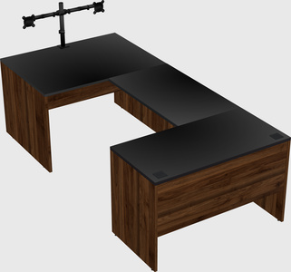 U-shaped desk