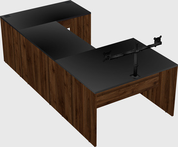 U-shaped desk