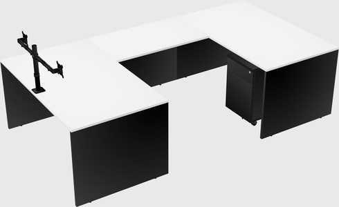 U-shaped desk