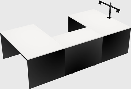 U-shaped desk