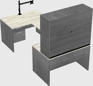 U-shaped desk
