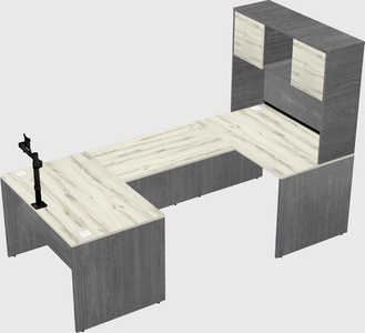 U-shaped desk