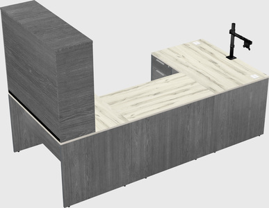 U-shaped desk