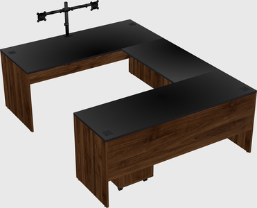 U-shaped desk