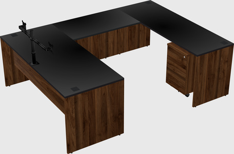 U-shaped desk