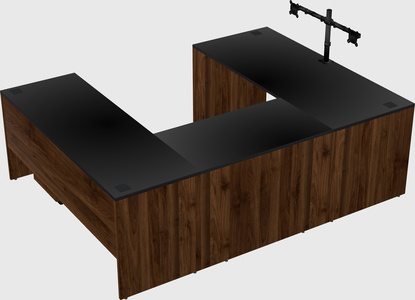 U-shaped desk