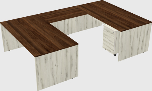 U-shaped desk