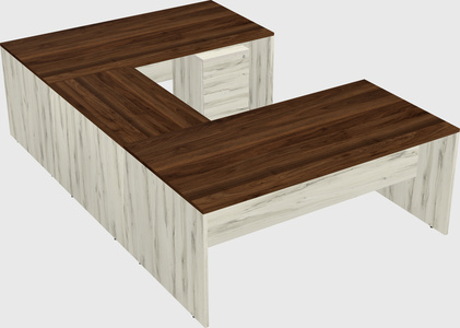U-shaped desk