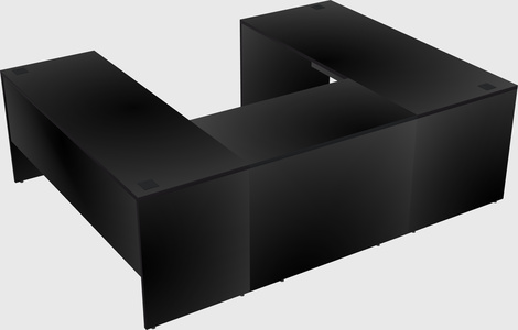 U-shaped desk
