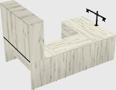 U-shaped desk
