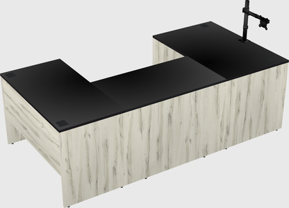 U-shaped desk