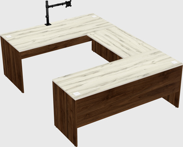 U-shaped desk