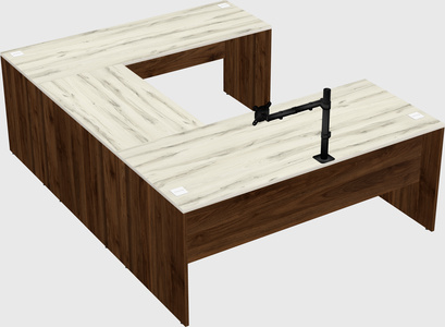 U-shaped desk