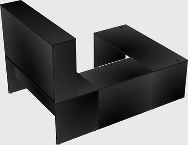 U-shaped desk