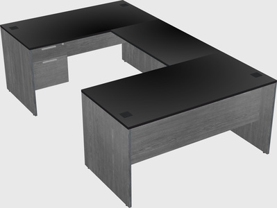 U-shaped desk
