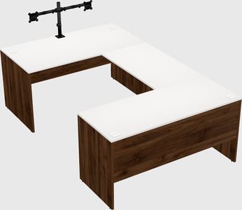 U-shaped desk