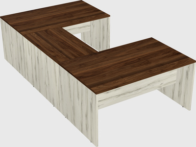 U-shaped desk