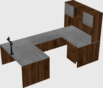 U-shaped desk