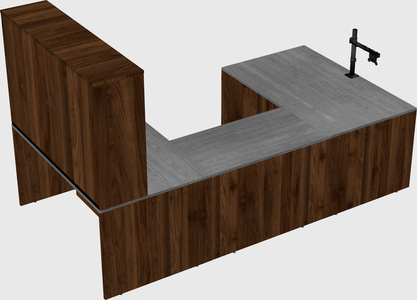 U-shaped desk