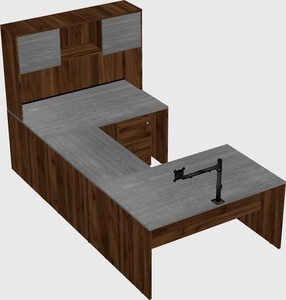 U-shaped desk