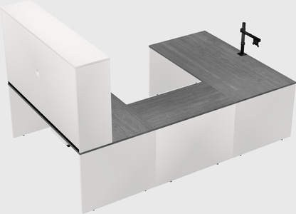 U-shaped desk
