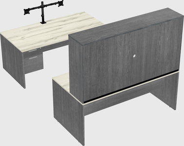 U-shaped desk